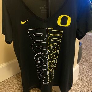 Nike Black and Yellow Short Sleeve Tee